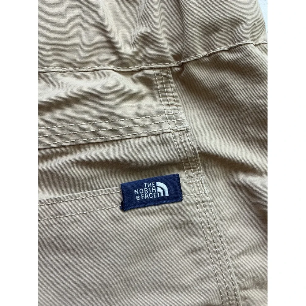 The North Face Mens Tan Khaki Nylon Cargo Hiking Shorts Size 32 Regular